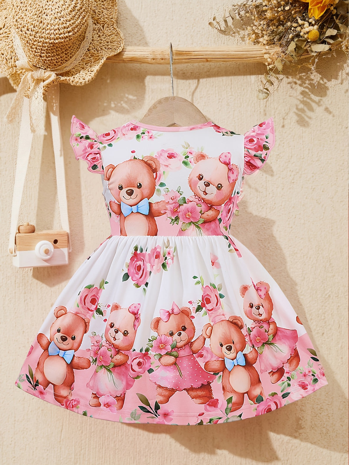Vestido de Bebé Niña con Flores | Suave y Adorable | 0-3 Años | Verano