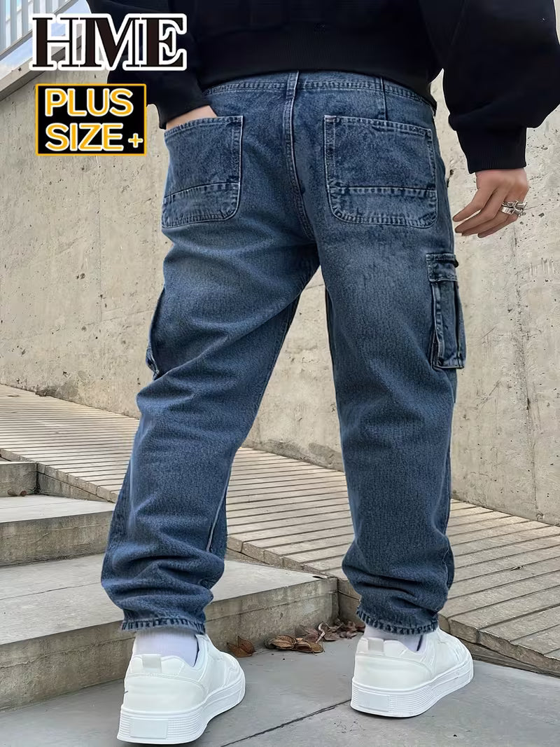 pantalones jean con
bolsillos grades