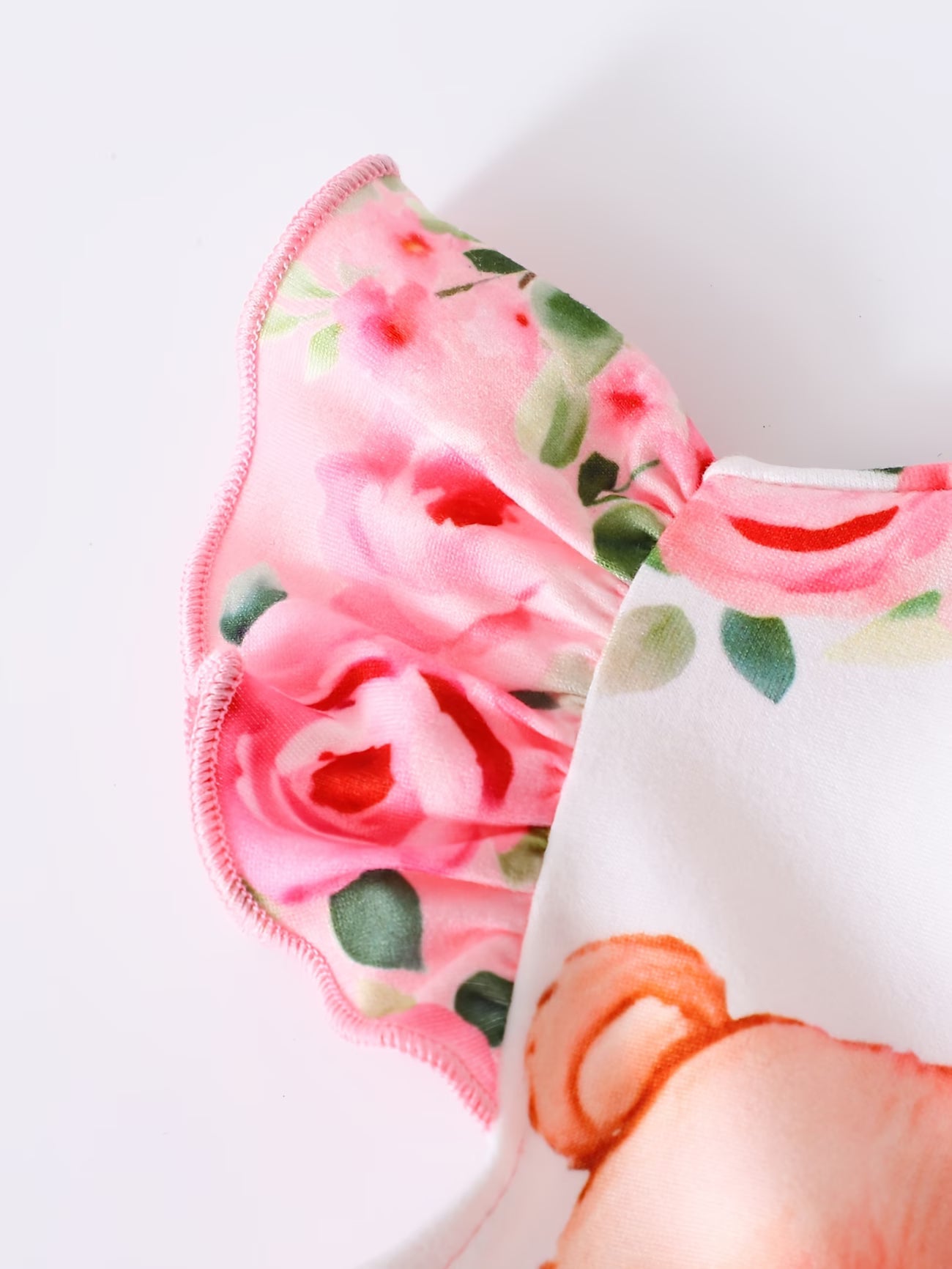 Vestido de Bebé con Ositos y Flores | Lazo Rosa | Sin Mangas | Tallas 0 a 3 Años