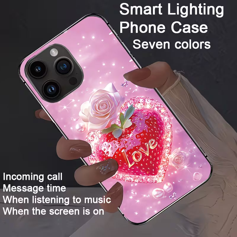 Funda inteligente para iPhone se ilumina con llamadas, mensajes y música — 7 colores LED