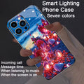 Smart Lighting Phone Case 7 colores — funda amor de diamantes que se ilumina con llamadas, música y mensajes