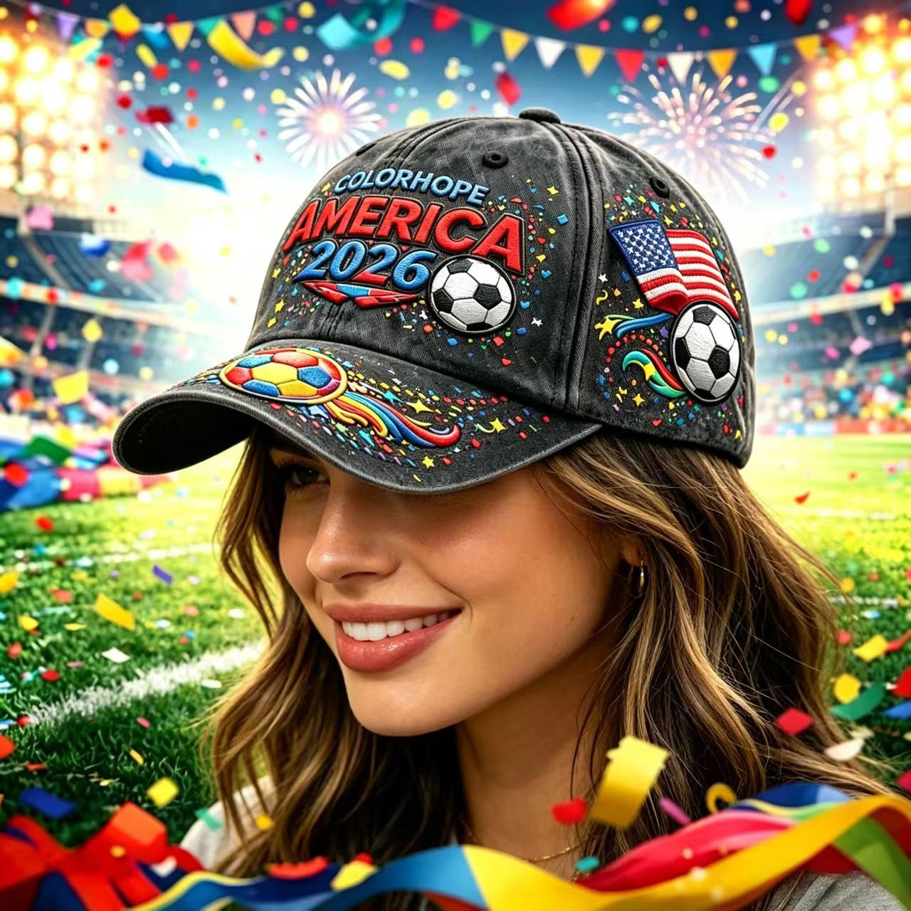 Gorra Mundial 2026 ⚽ | America USA Canadá México | Fanáticos del Fútbol | Unisex