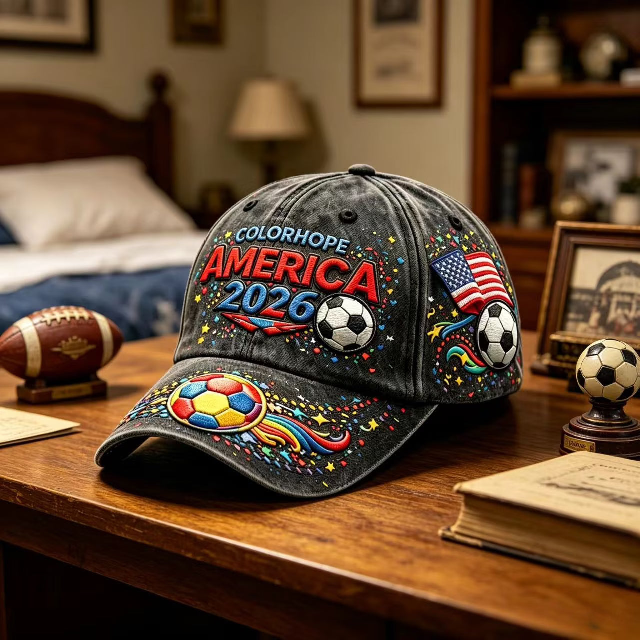 Gorra Mundial 2026 ⚽ | America USA Canadá México | Fanáticos del Fútbol | Unisex