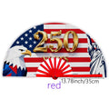 Abanico plegable de 250 aniversario de EE. UU. 1776-2026, diseño patriótico con la Estatua de la Libertad y el Águila Americana