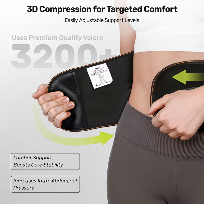 faja lumbar compresión fuerte para levantar peso y trabajo físico