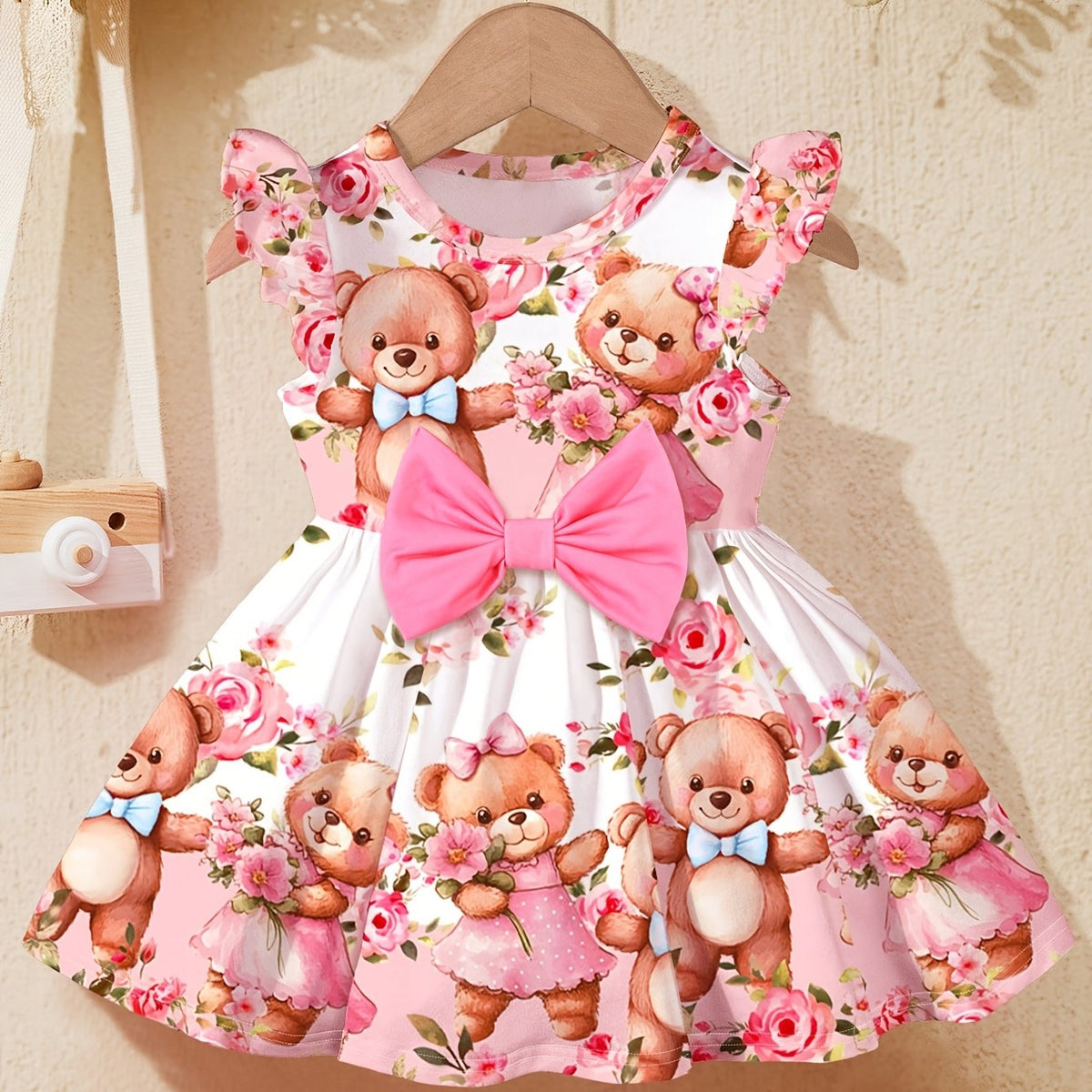Vestido de Bebé Niña con Flores | Suave y Adorable | 0-3 Años | Verano