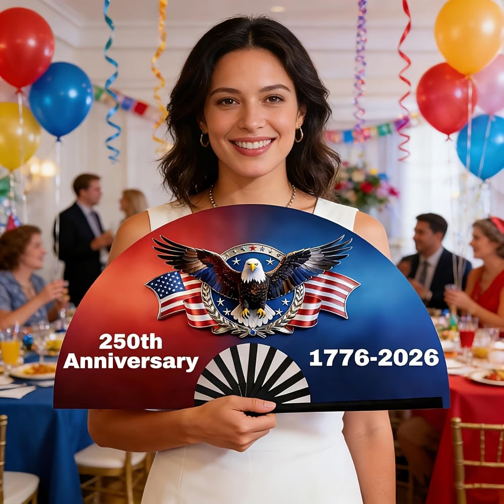Pack 2 Abanicos Plegables Patrióticos | 250 Aniversario de América 1776-2026