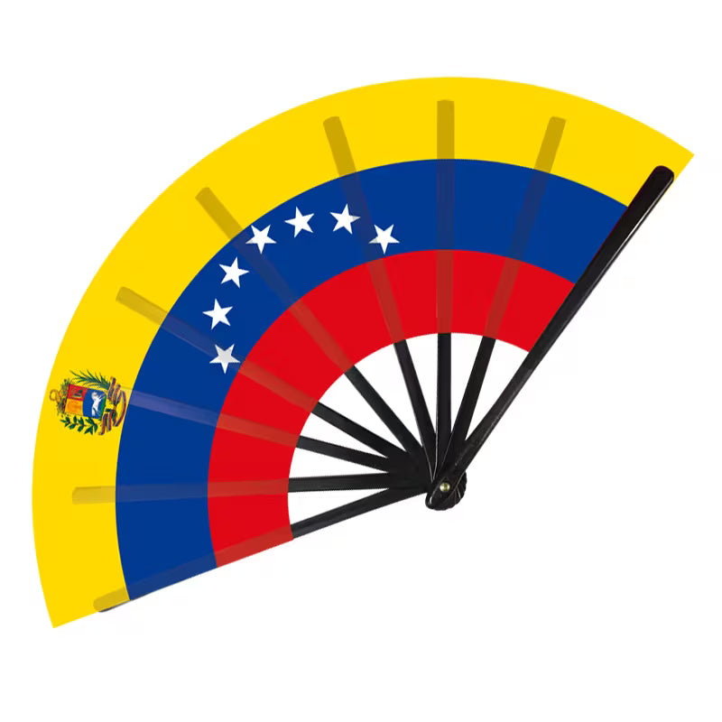 Abanico Plegable con Banderas Sudamericanas — 8 Países | Fiestas, Eventos y Animación