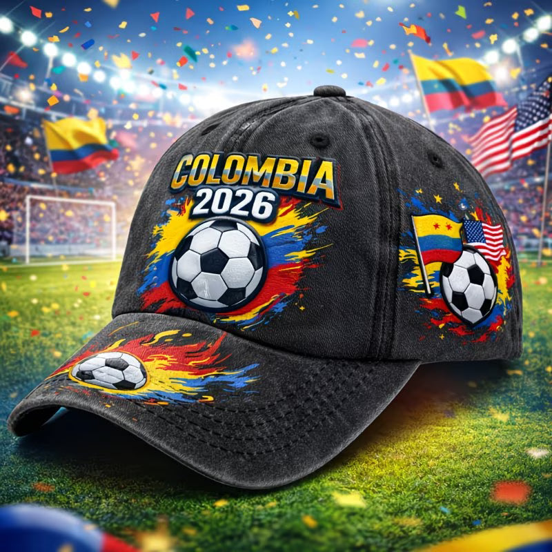 Gorra Colombia 2026 | Mundial FIFA USA-Canadá-México | Talla Única Ajustable | Hombre y Mujer
