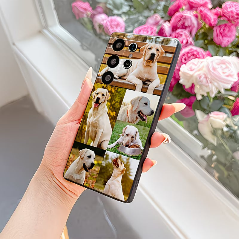 "Fundas de color negro para teléfonos Samsung.   6 lugares para  poner fotos.  de familia,mascotas u otros .Tenemos  fundas para todos los modelos."