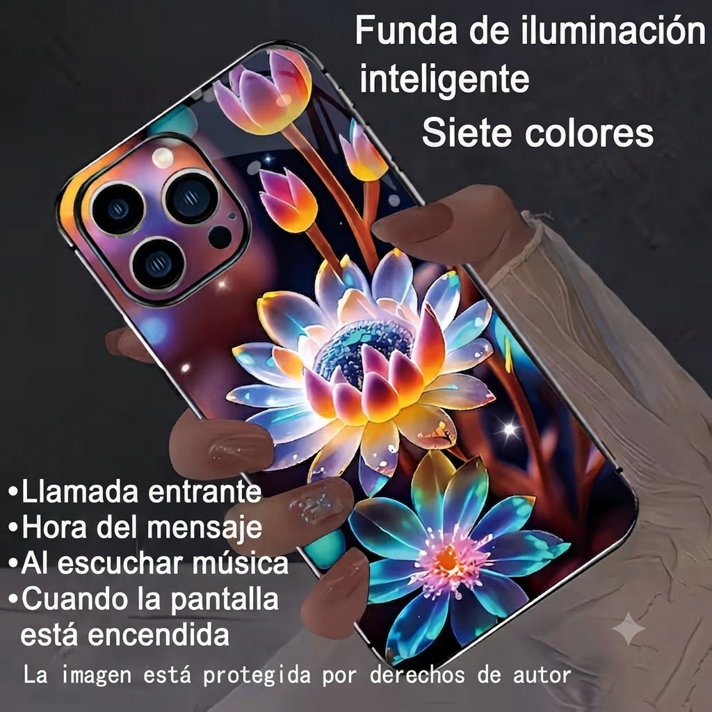 fundas para teléfono  última generación, al escuchar la música de tu teléfonos  la funda se iluminailumina 