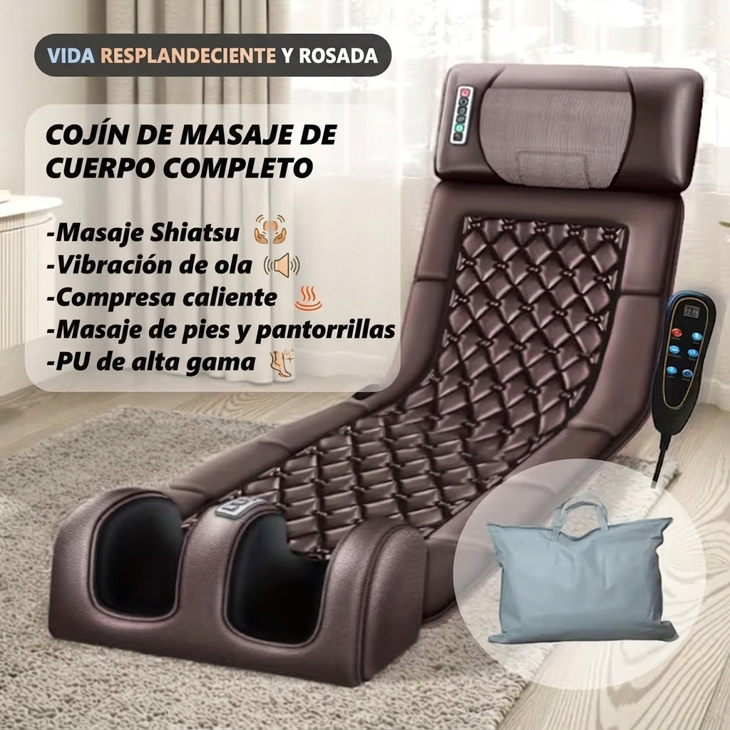 masaje alivio del dolor  alivio de cuello Sillón cojín masajeador para cuerpo completo, masaje shiatsu de cuello, Masajes de espalda, Masajes de pies y pantorrillas con calor en :
Soñando en Azul en 
laferiadejulio.com.