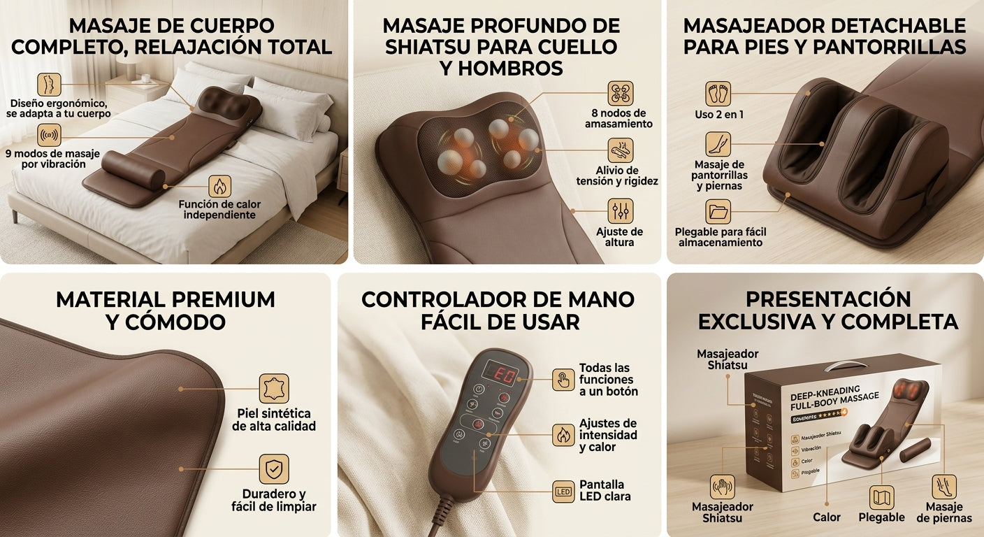 masaje de cuerpo completo  masaje profundo para cuello y hombros masajes alivio del dolor 
