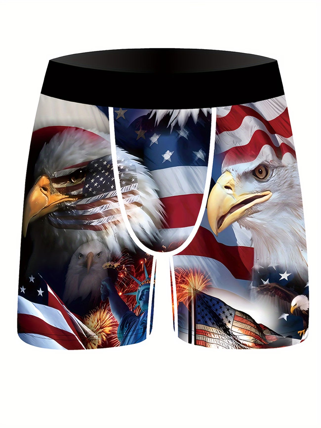 Bóxers Patrióticos para Hombre | Águila Americana y Bandera USA 🦅🇺🇸 | Pack de 3
