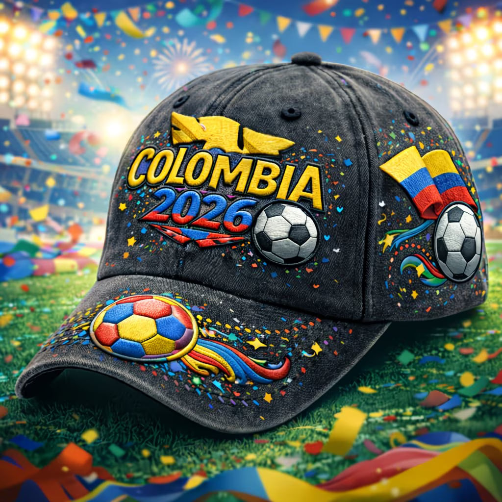 Gorra Colombia 2026 | Mundial FIFA USA-Canadá-México | Talla Única Ajustable | Hombre y Mujer