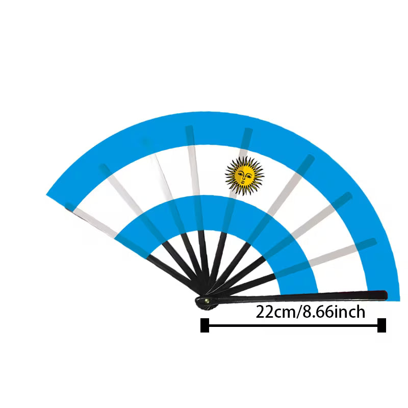 Abanico Plegable con Banderas Sudamericanas — 8 Países | Fiestas, Eventos y Animación