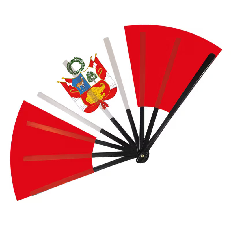 Abanico Plegable con Banderas Sudamericanas — 8 Países | Fiestas, Eventos y Animación
