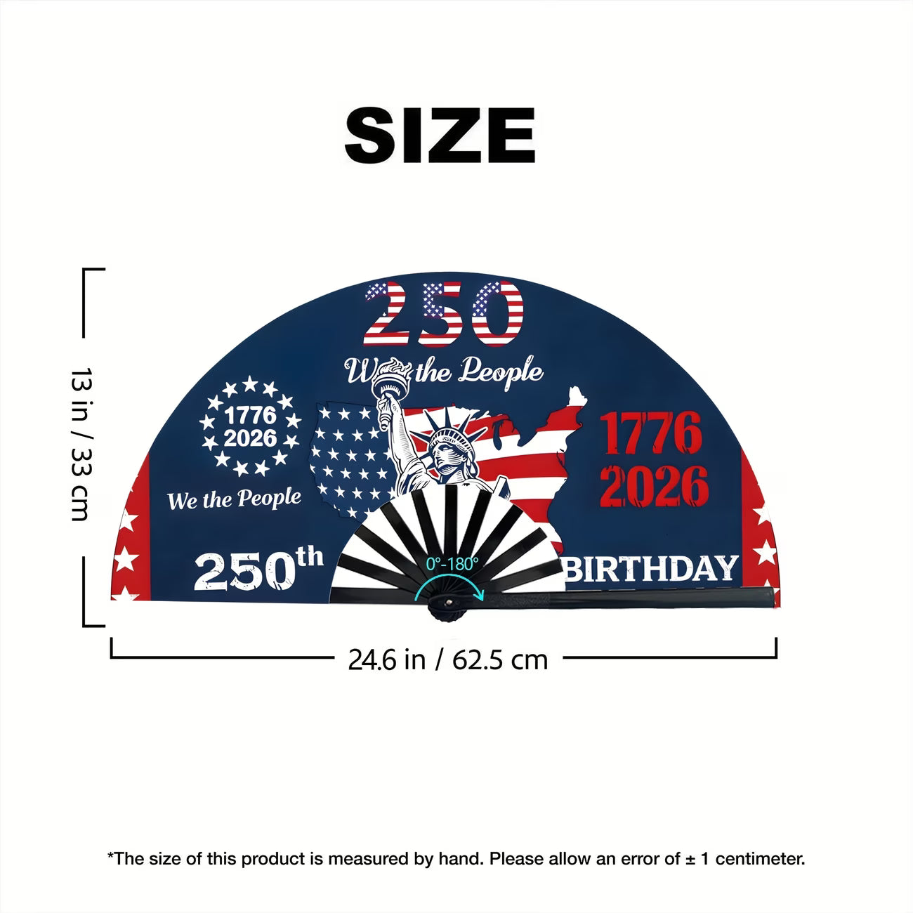 Pack 2 Abanicos Plegables Patrióticos | 250 Aniversario de América 1776-2026